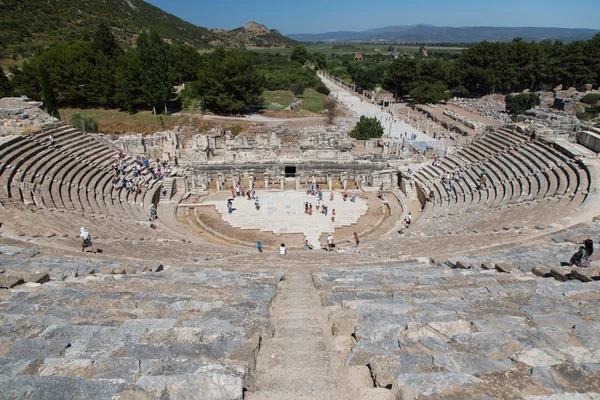 Efes Antik Kenti büyük tiyatro — Stok fotoğraf