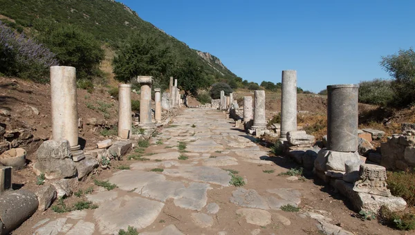 Alte Straße in Ephesus — Stockfoto