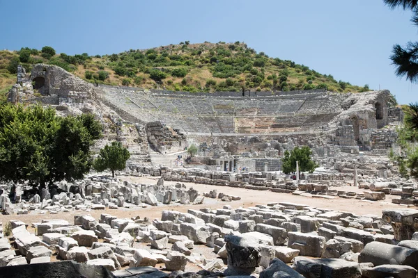 Gran Teatro di Efeso Città Antica — Foto Stock
