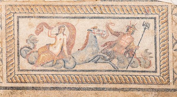 Nereid and Triton Mosaic in Terrace Houses, Ephesus Ancient City
