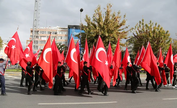 29 oktober viering van de dag van de Republiek van Turkije — Stockfoto