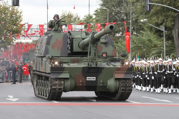 29 oktober viering van de dag van de Republiek van Turkije — Stockfoto