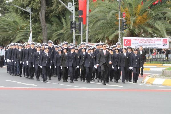 29 oktober viering van de dag van de Republiek van Turkije — Stockfoto