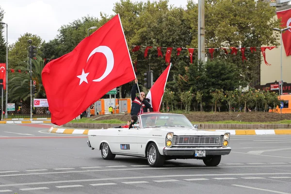 29 oktober viering van de dag van de Republiek van Turkije — Stockfoto