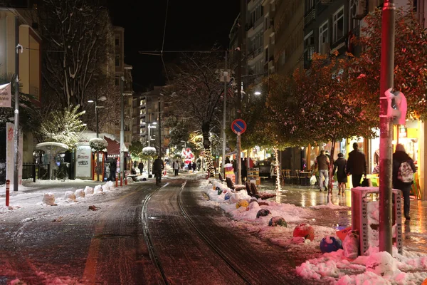 Bahariye Straße im Winter — Stockfoto