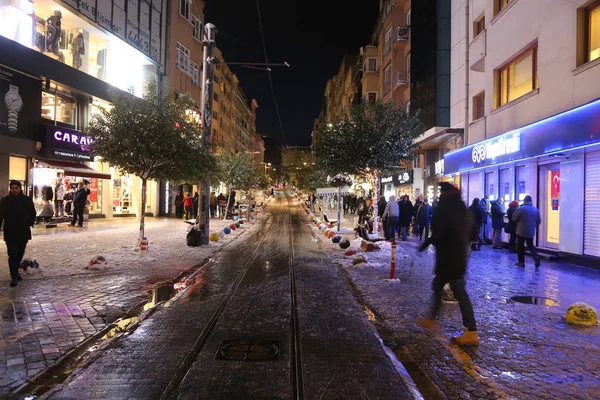 Bahariye Street in Winter — Stock Photo, Image