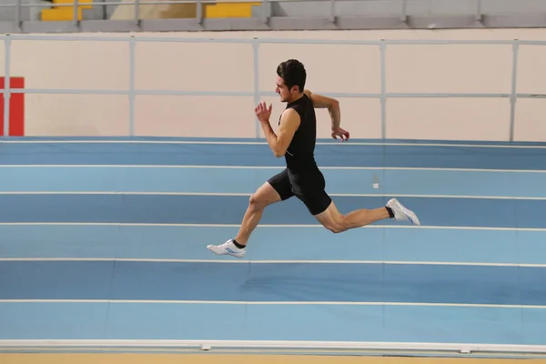 Turkish Athletic Federation Olympic Threshold Indoor Competition — Stock Photo, Image