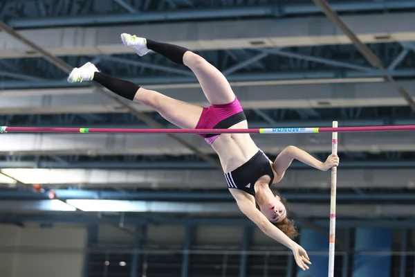 Indoor Athletics Record Attempt Races — Stock Photo, Image