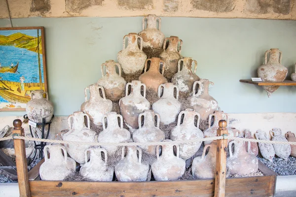 Amphoras in Bodrum Castle — Stock Photo, Image