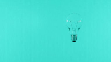 Yaratıcı fikir ve yenilikçi ampul ışığı gerçekçi 3D görüntüleme 4K UHD