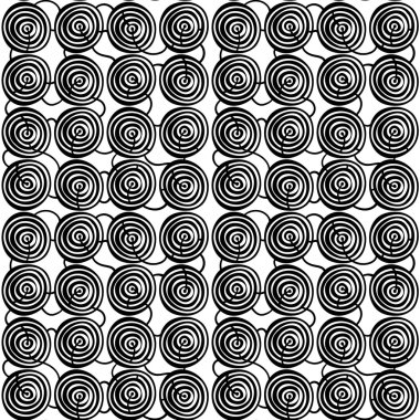 Sorunsuz şık el çizilmiş desen. Vektör çizim çemberler ile