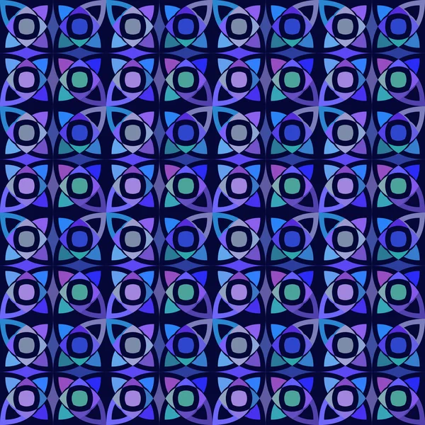 Векторный бесшовный рисунок с геометрическим орнаментом. Цветная мозаика для печати, паутины — стоковый вектор