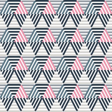 Kusursuz geometrik desen. Geometrik basit baskı. Vektör yinelenen doku.