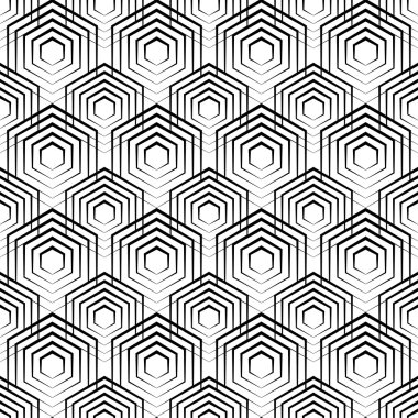 geometrik doku, doğrusal yapı arka plan yinelenen sorunsuz altıgen tek renkli desen
