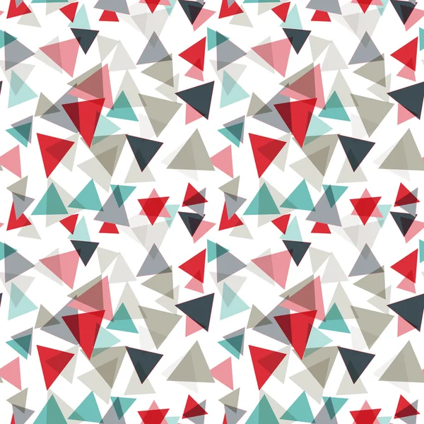 Векторный узор с случайными треугольниками различных цветов и размеров. Современный фон с простыми геометрическими фигурами . — стоковый вектор