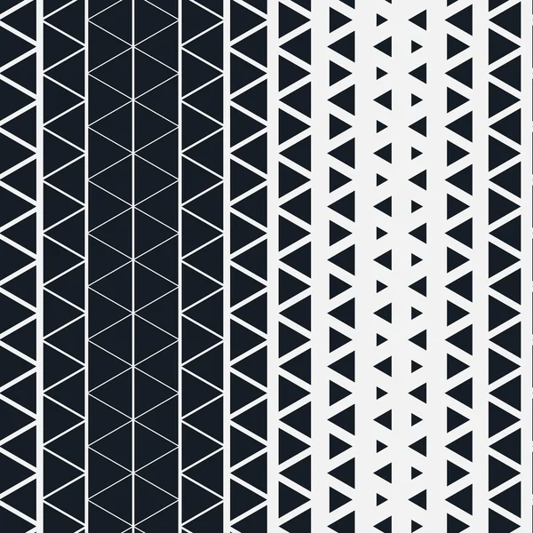 Seamless pattern for design. Simple stylish vector background. Monochromatic modern minimalistic geometric pattern with triangles. — Stock Vector