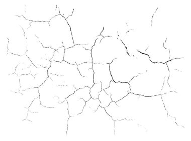 Doğal çatlaklar. Çatlak yüzeyin vektör kaplama dokusu. Bir renk grafik kaynağı.