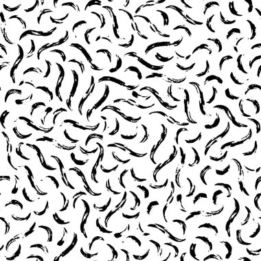 Kusursuz kuru fırça deseni basit vuruş deseni. Kırık çizgiler, basit kum lekeleri. Dalgalı fırça darbeleri kusursuz bir arkaplan. Minimalist arkaplan