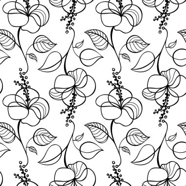 Dikişsiz çiçek deseni