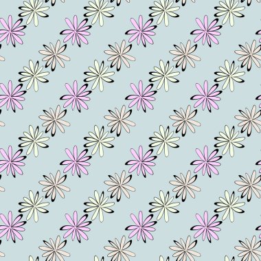 Dikişsiz çiçek deseni