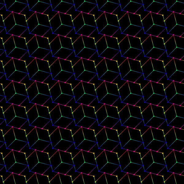 Abstracte geometrische achtergrond met isometrische kubussen — Stockvector