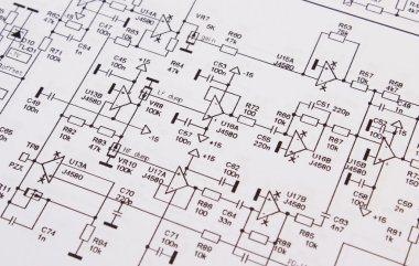 Elektronik baskılı devre kartı diyagramı