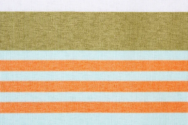 Colorful striped tablecloth as background — Stock Photo, Image