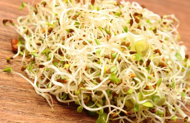 Yonca ve turp lahanası ahşap tablo