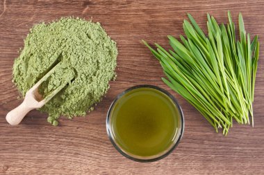 İçecek ve genç toz arpa, Vücut Detoks arpa çim