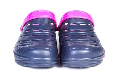 Kullanım iş ve tatil için mavi ve mor lastik terlikler