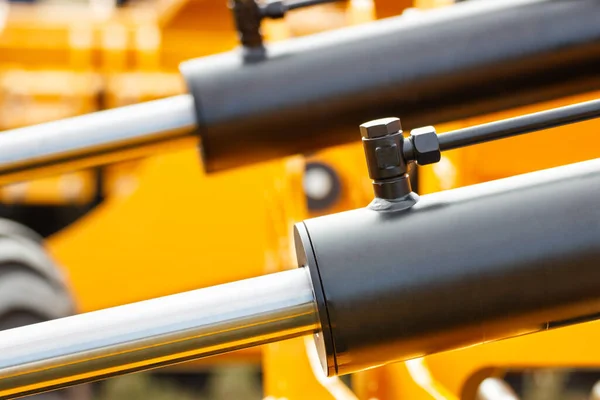 Endüstriyel hidrolik ve pnömatik makinenin tetikleyicisi. Makine ve teknoloji.