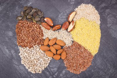 Sağlıklı tiroid besinleri için en iyi besin maddesi. Vitamin ve mineral içeren doğal yiyecekler.