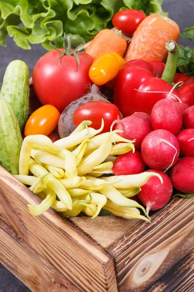 Свежие Зрелые Овощи Качестве Здоровых Ингредиентов Содержащих Витамины Минералы Используемые — стоковое фото