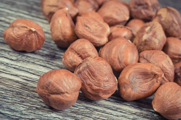 Avelãs Como Fonte Vitaminas Naturais Minerais Alimentação Saudável — Fotografia de Stock