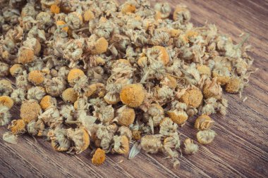 Alternatif tıpta kullanılan bitki olarak sağlıklı papatya çayı. Doğal vitaminler ve mineraller