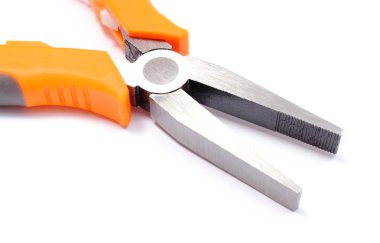 Metal pense beyaz arkaplanda izole edildi