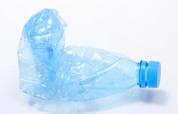 Used plastic bottle of mineral water — Stock Photo, Image