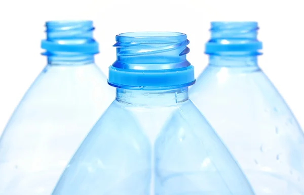 Used plastic bottles of mineral water — Stock Photo, Image