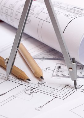 Elektrik diyagramları ve çizim için aksesuarlar haddelenmiş