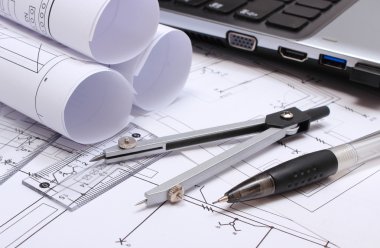 Elektrik diyagramları, çizim ve dizüstü bilgisayar aksesuarları