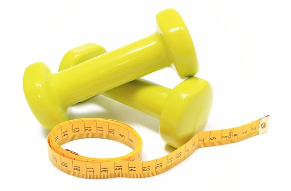 Halters voor het gebruik in fitness en maatregel tape — Stockfoto