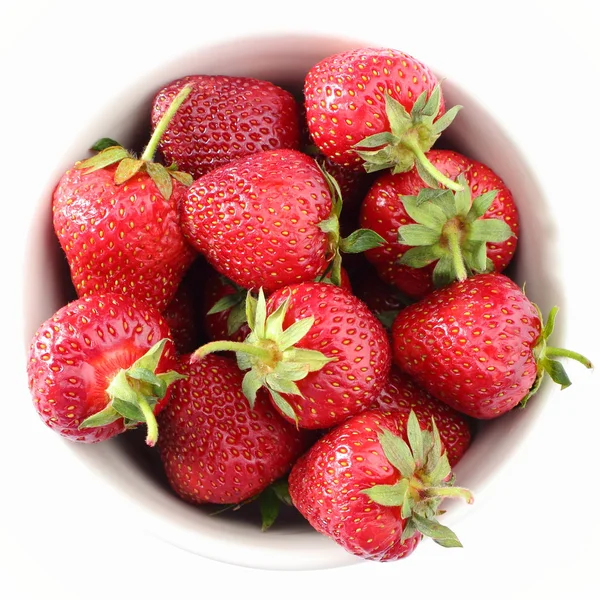 Red, fresh and natural strawberries — Stock Photo, Image