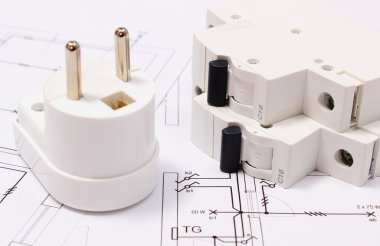 Elektrik Tak ve sigorta Tarih Hanesi'nin çizim İnşaat