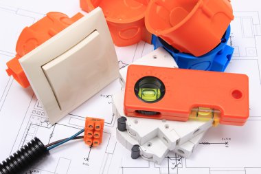 Elektrik bileşenleri, mühendislik işleri ve diyagramları için aksesuarlar