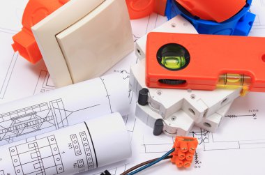 Elektrik bileşenleri, mühendislik işleri ve diyagramları için aksesuarlar