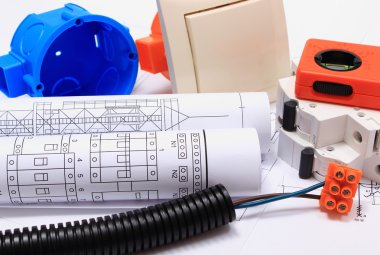 Elektrik bileşenleri, mühendislik işleri ve diyagramları için aksesuarlar