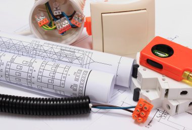 Elektrik bileşenleri, mühendislik işleri ve diyagramları için aksesuarlar