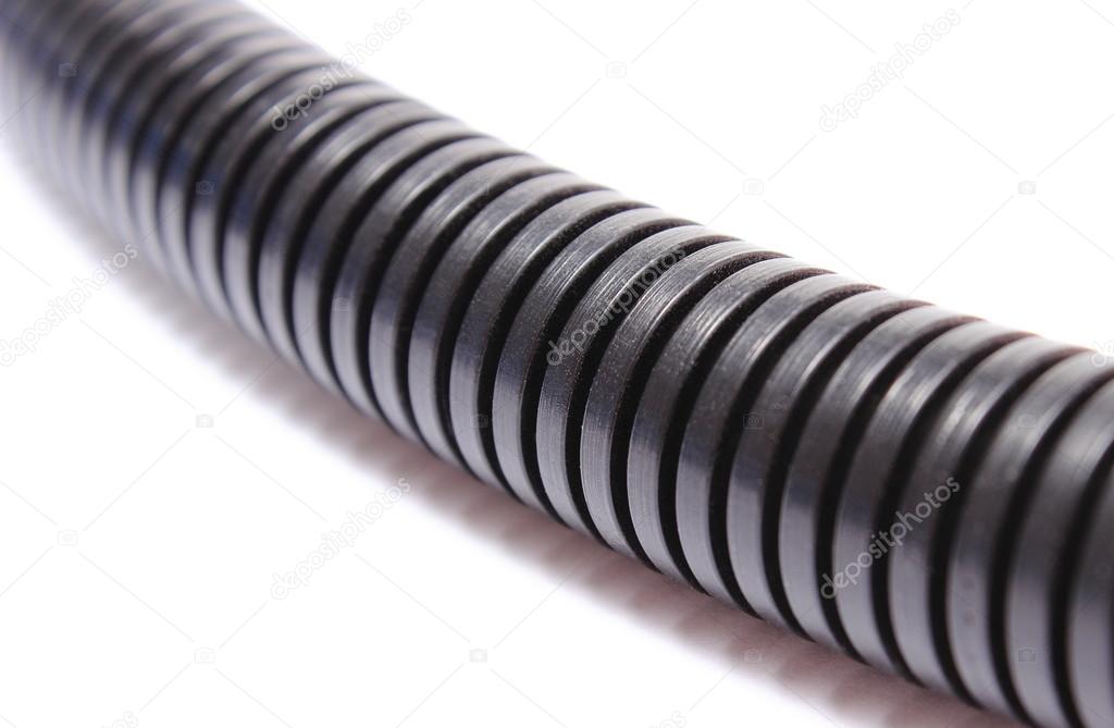 Corrugated pipe for electrical voltage cable