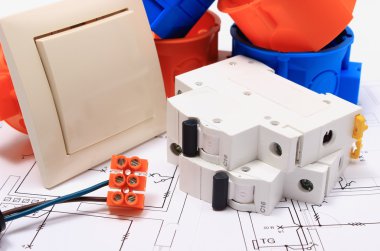 Elektrik Tesisatı ve diyagramları için bileşenler
