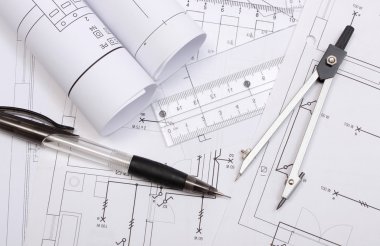 Elektrik diyagramları ve çizim için aksesuarlar haddelenmiş